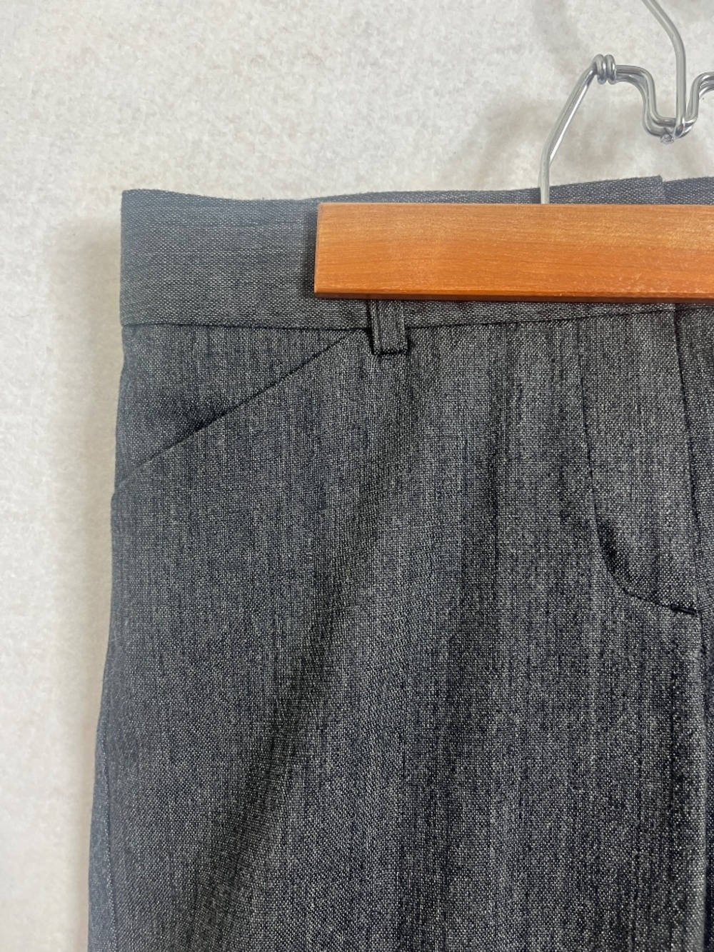 Theory Gray Wide Leg Dress Pants Trouser Size 14 - Picture 4 of 8